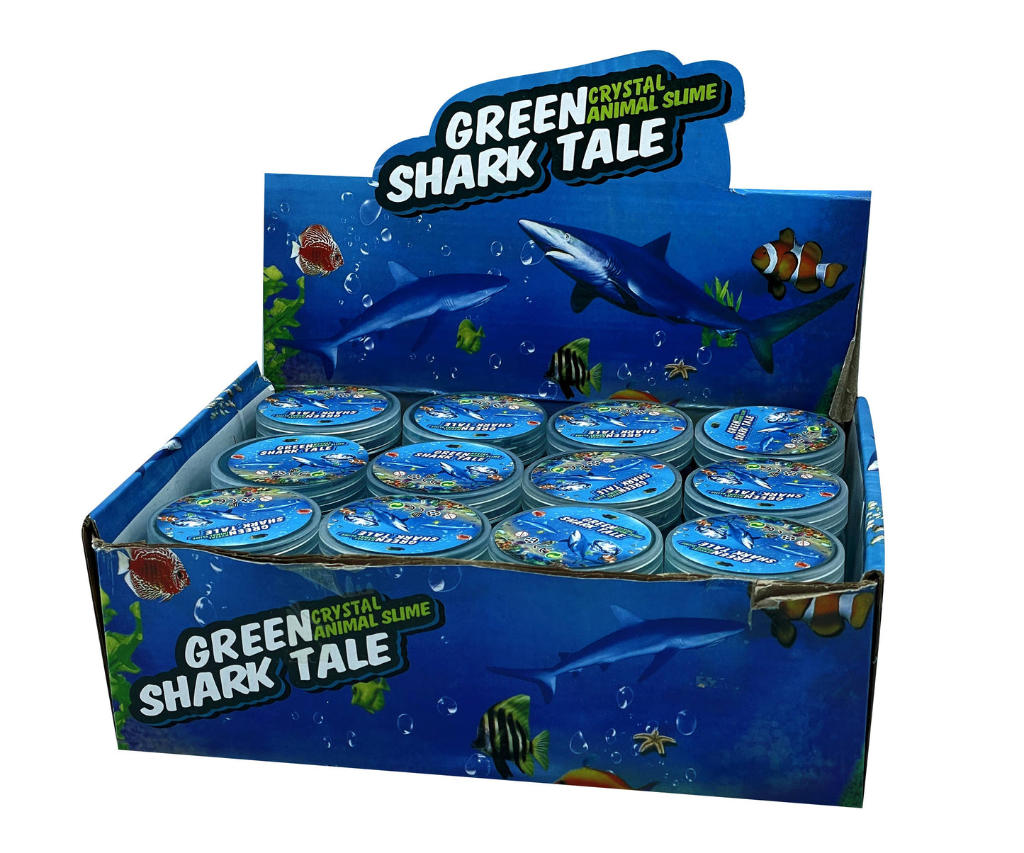 Sea Animal Slime green Shark Tale
