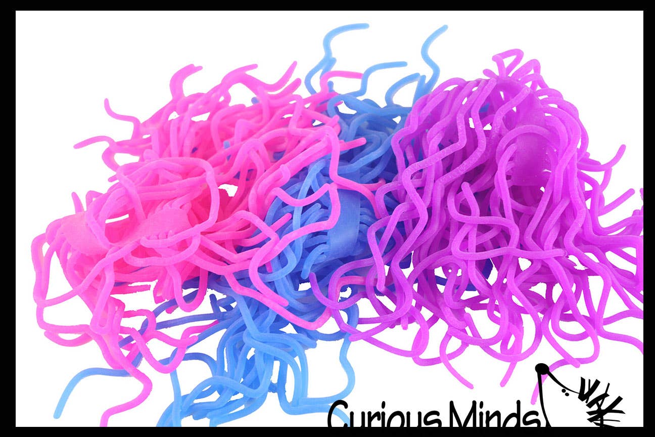 Pack of Ramen Stretchy Noodle Strings Fidget Toy -