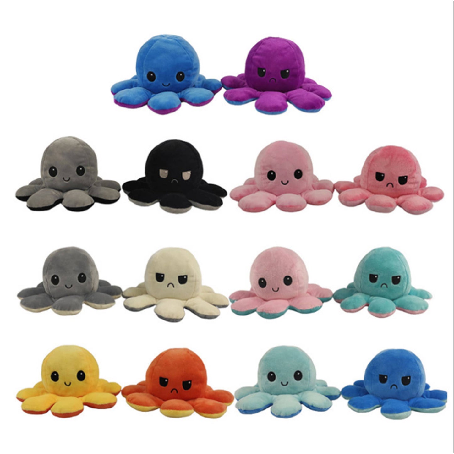 Reversible Octopus Plush Printed