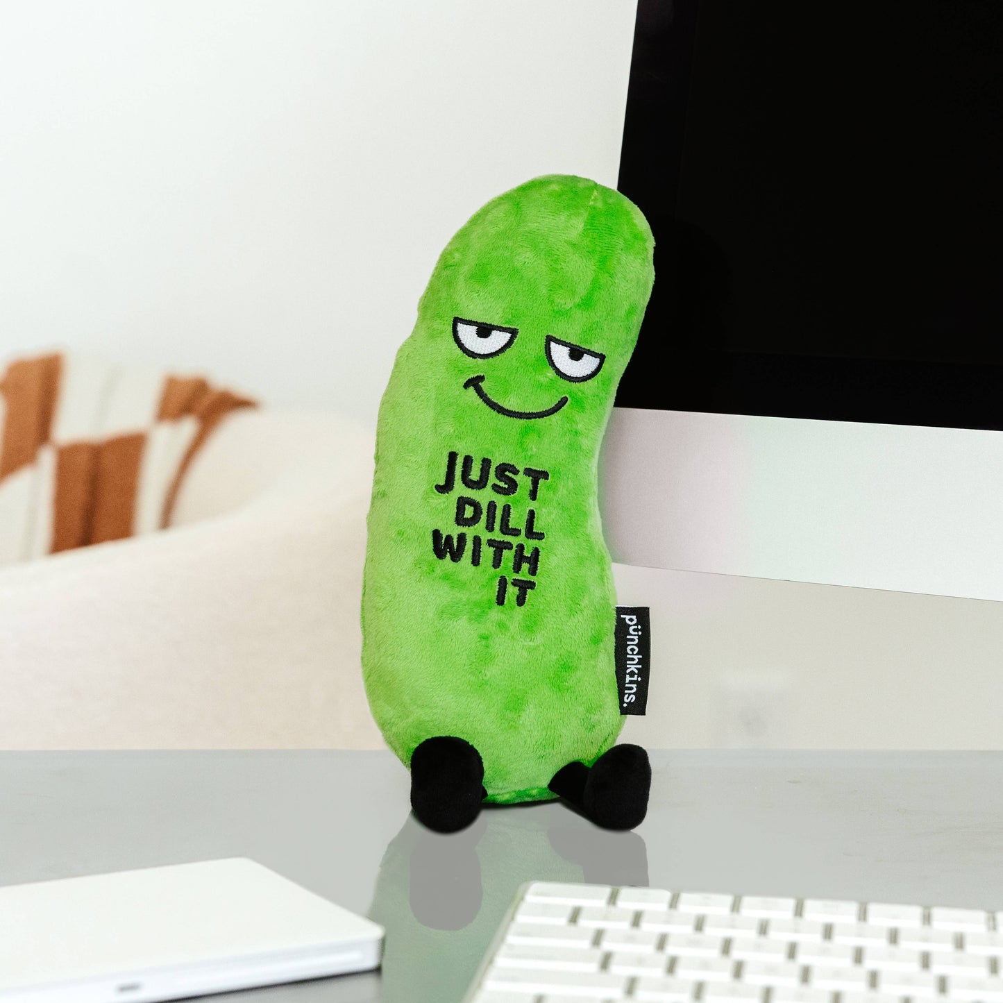 Punchkins Just Dill With It Pickle Plushie, Cute, Gift, Funny