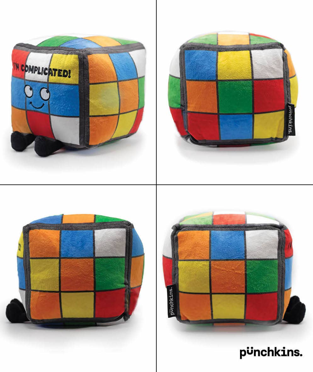 Punchkins Puzzle Cube Plushie, Collectible Plush Gift