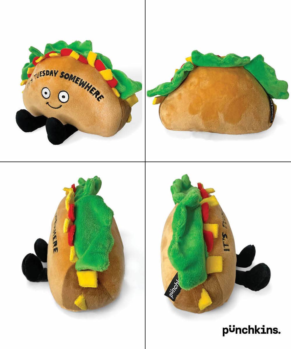 Punchkins "It's Tuesday Somewhere" Plush Taco