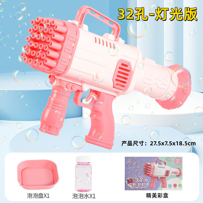 32-hole Bubble Machine Space Astronaut Electric Automatic Bubble Blowing Gun