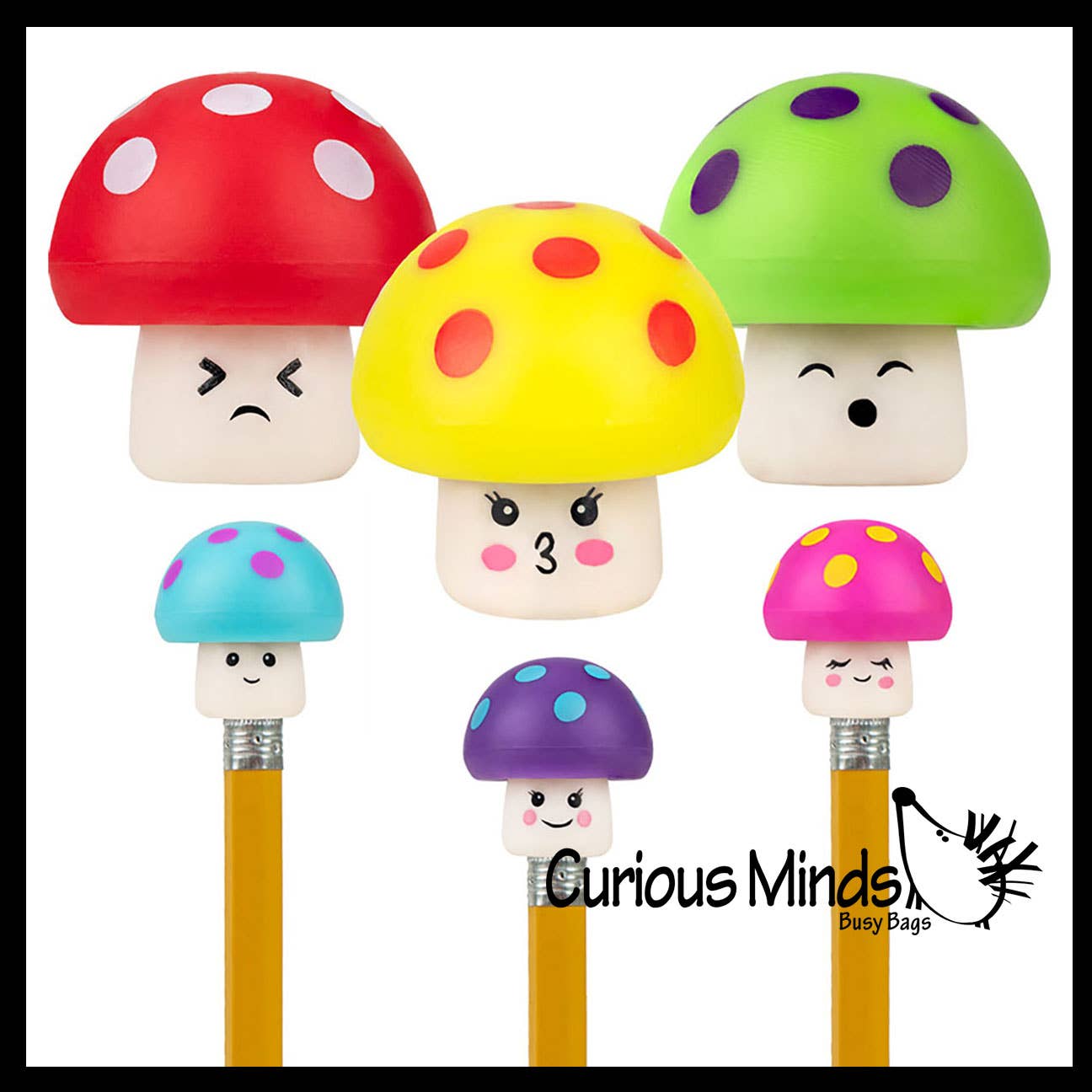 Mushroom Toppers - Cute School Supply Gift