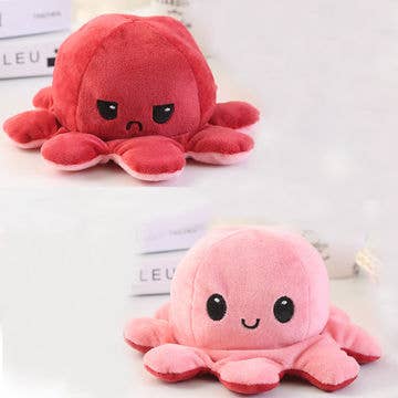 Reversible Octopus Plush Printed