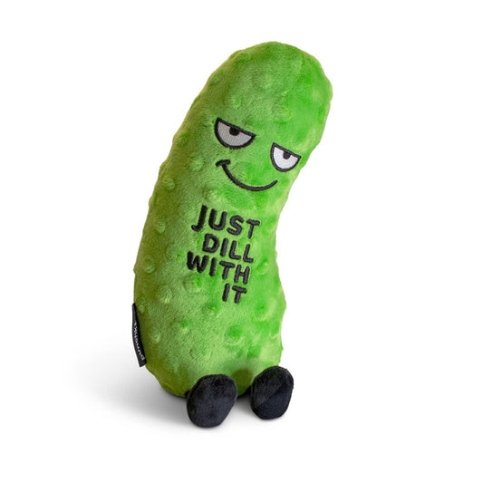 Punchkins Just Dill With It Pickle Plushie, Cute, Gift, Funny