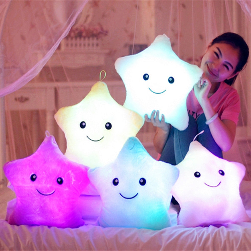 Star Luminous Decorative Pillow