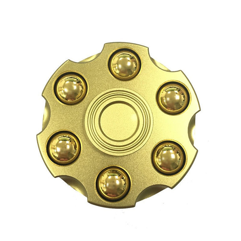 New Detachable Pure Copper Revolver Fidget Spinner Six-arm Bullet