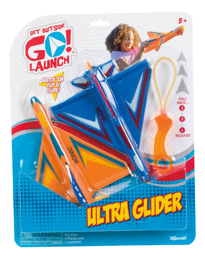 GO! Launch Ultra Glider Stunt Flyer, Set Of 2 Toy Planes