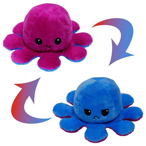 Reversible Octopus Plush Printed