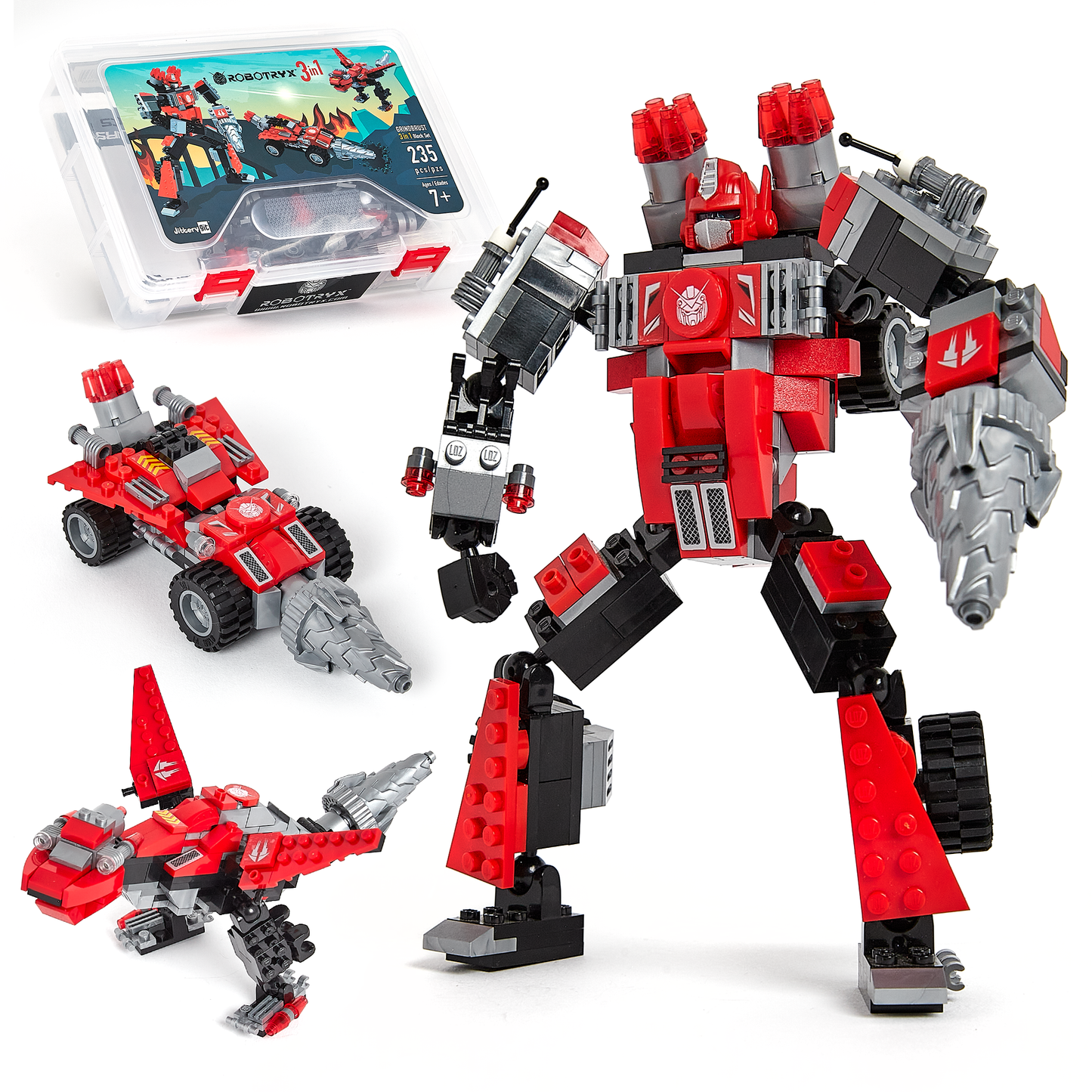 ROBOTRYX 3-n-1 (235 Pc) Grindburst Block Set