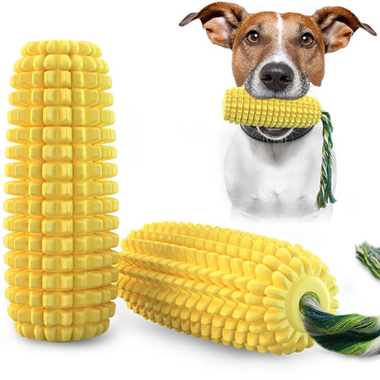 Dog Chew Pet Toys, Puppy Toothbrush Clean Teeth Corn